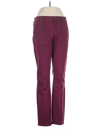 Pre-owned Liz Claiborne Casual Pants In Burgundy