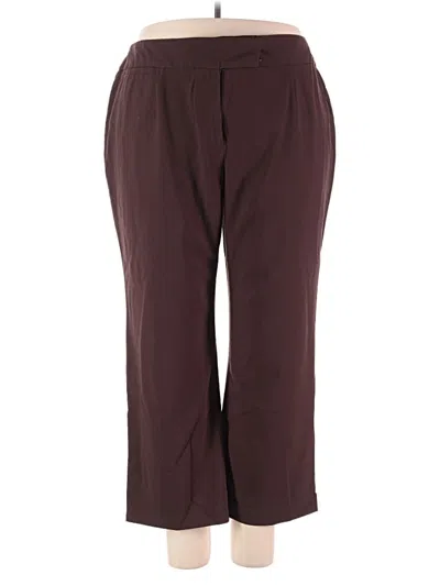Pre-owned Liz Claiborne Casual Pants In Burgundy