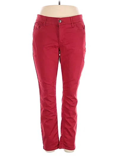 Pre-owned Liz Claiborne Casual Pants In Red