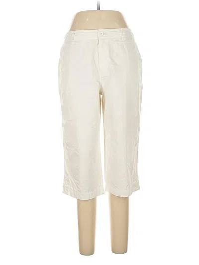 Pre-owned Liz Claiborne Casual Pants In White