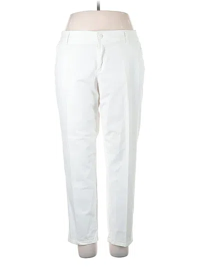 Pre-owned Liz Claiborne Casual Pants In White