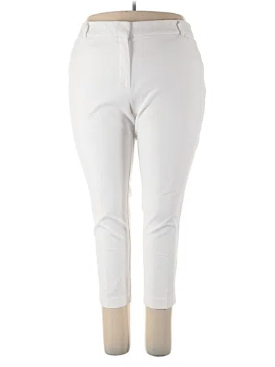 Pre-owned Liz Claiborne Casual Pants In White