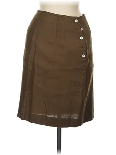 Pre-owned Liz Claiborne Casual Skirt In Brown