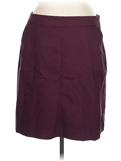 Pre-owned Liz Claiborne Casual Skirt In Burgundy