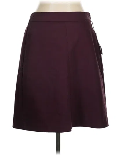 Liz Claiborne Casual Skirt In Burgundy