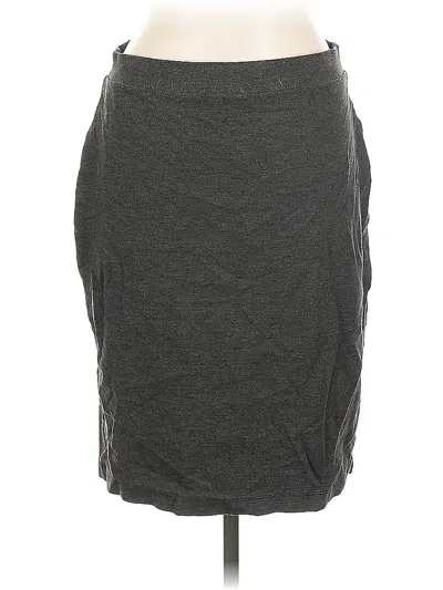 Pre-owned Liz Claiborne Casual Skirt In Gray