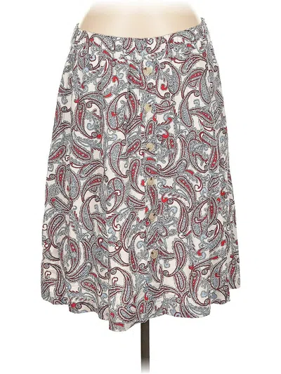Pre-owned Liz Claiborne Casual Skirt In Gray