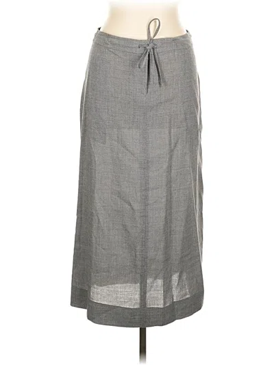 Pre-owned Liz Claiborne Casual Skirt In Gray