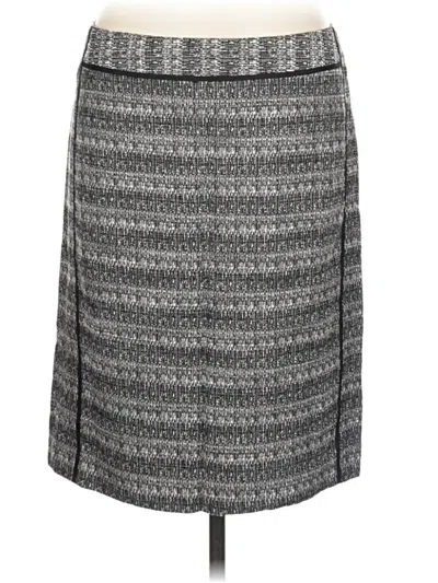 Pre-owned Liz Claiborne Casual Skirt In Gray