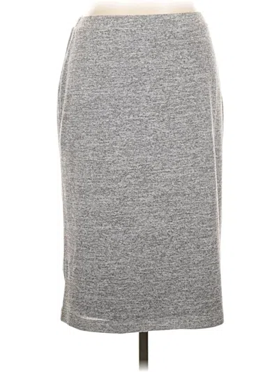 Pre-owned Liz Claiborne Casual Skirt In Gray
