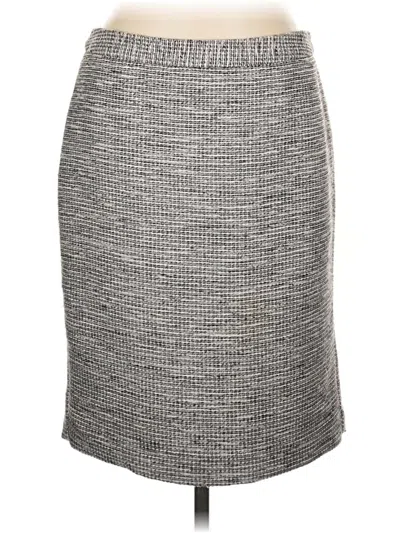 Pre-owned Liz Claiborne Casual Skirt In Gray