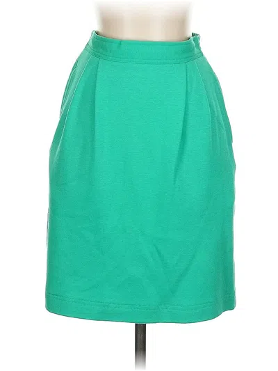 Pre-owned Liz Claiborne Casual Skirt In Green