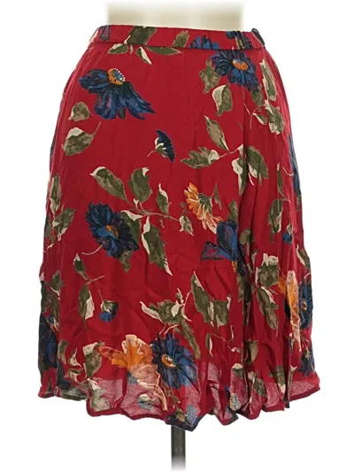 Pre-owned Liz Claiborne Casual Skirt In Red