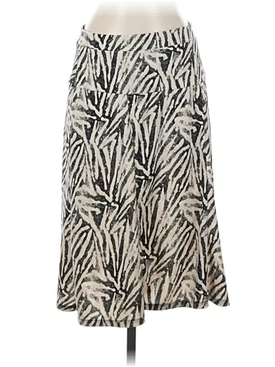 Pre-owned Liz Claiborne Casual Skirt In Silver