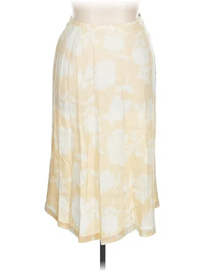 Pre-owned Liz Claiborne Casual Skirt In White