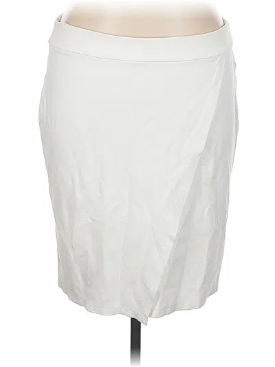 Pre-owned Liz Claiborne Casual Skirt In White