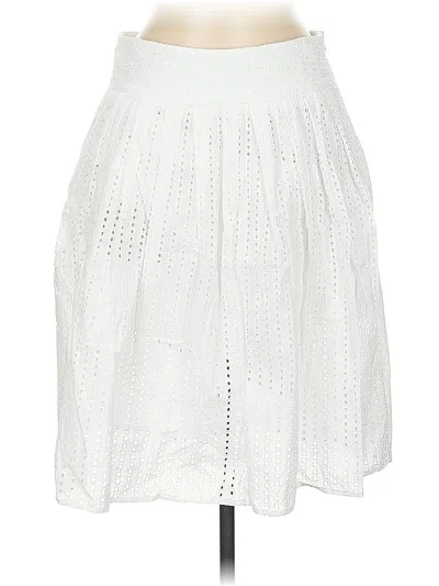 Pre-owned Liz Claiborne Casual Skirt In White
