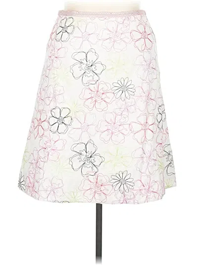 Pre-owned Liz Claiborne Casual Skirt In White