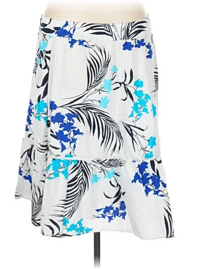 Pre-owned Liz Claiborne Casual Skirt In White