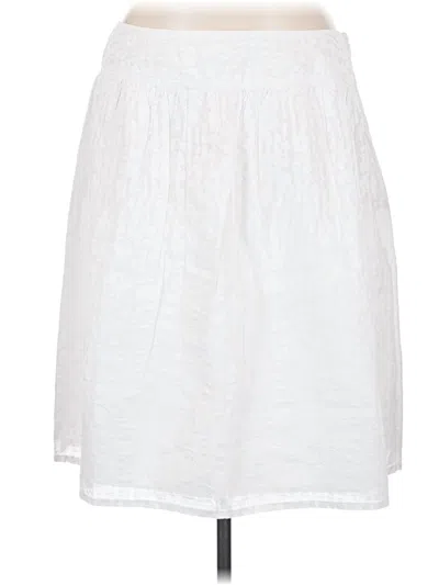 Pre-owned Liz Claiborne Casual Skirt In White