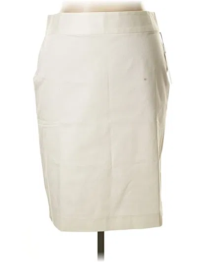 Liz Claiborne Casual Skirt In White