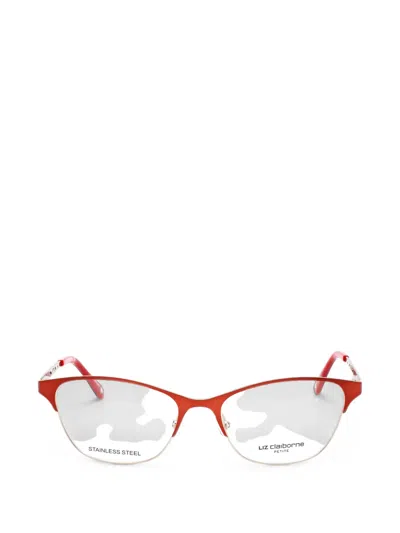 Liz Claiborne Cat-eye Glasses In Red