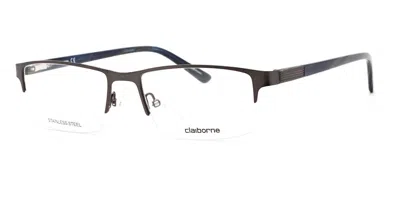 Liz Claiborne Cb 254 0fre Men's Glasses Grey Size 55 - Free Lenses - Blue Light Block Available In Matte Dark Grey