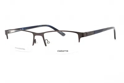 Liz Claiborne Cb254 Rectangular Metal Eyeglasses In Gray