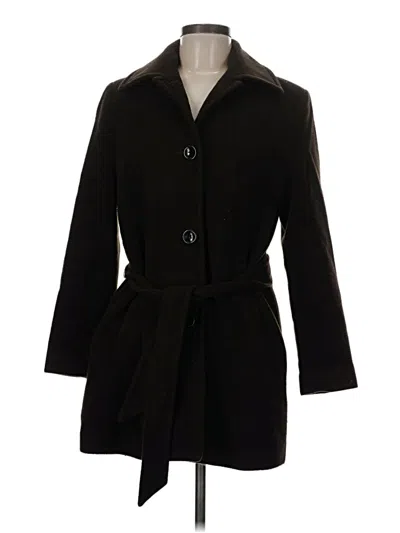 Pre-owned Liz Claiborne Coat In Black