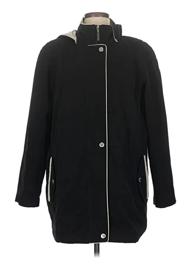 Pre-owned Liz Claiborne Coat In Black
