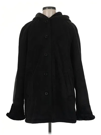 Pre-owned Liz Claiborne Coat In Black