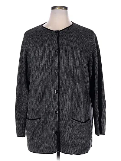 Pre-owned Liz Claiborne Coat In Gray