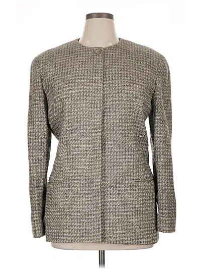 Pre-owned Liz Claiborne Coat In Gray