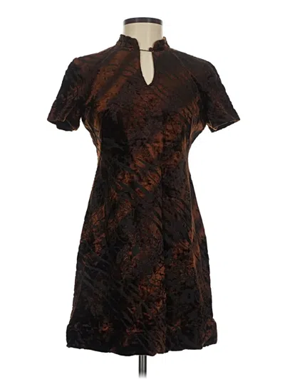 Pre-owned Liz Claiborne Cocktail Dress In Brown