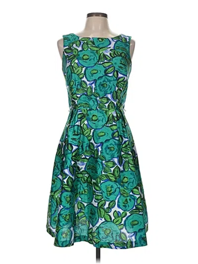 Pre-owned Liz Claiborne Cocktail Dress In Green