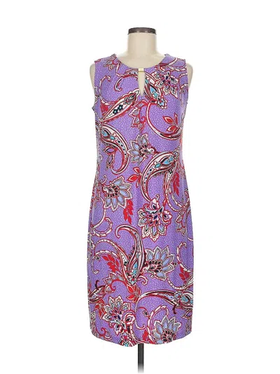 Pre-owned Liz Claiborne Cocktail Dress In Purple