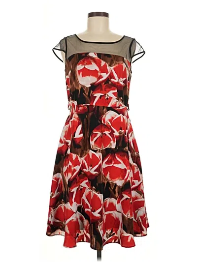 Pre-owned Liz Claiborne Cocktail Dress In Red