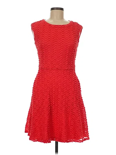 Pre-owned Liz Claiborne Cocktail Dress In Red