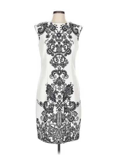 Pre-owned Liz Claiborne Cocktail Dress In White