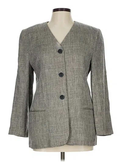 Pre-owned Liz Claiborne Collection Blazer Jacket In Gray