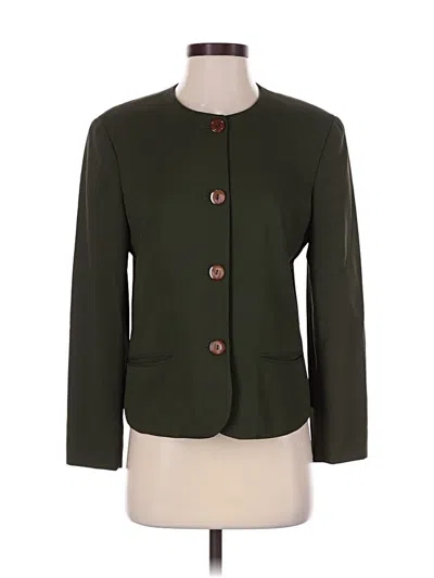 Pre-owned Liz Claiborne Collection Blazer Jacket In Green