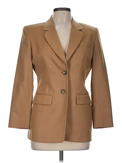 Pre-owned Liz Claiborne Collection Blazer Jacket In Tan