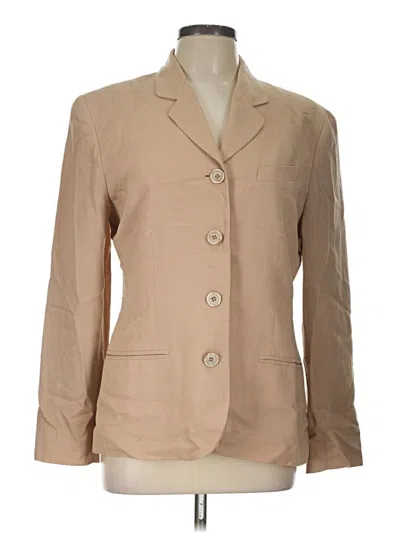 Pre-owned Liz Claiborne Collection Blazer Jacket In Tan