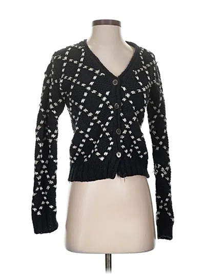 Pre-owned Liz Claiborne Collection Cardigan Sweater In Black
