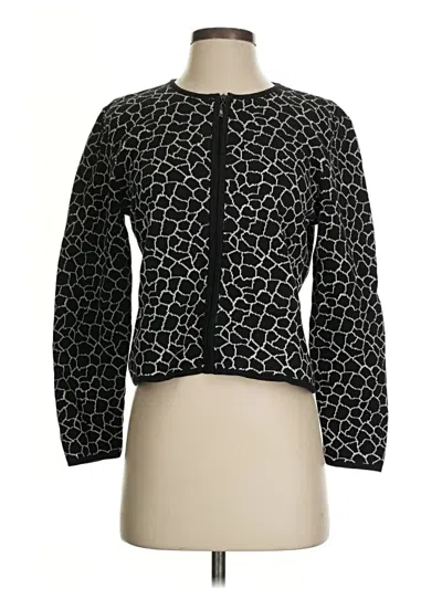 Pre-owned Liz Claiborne Collection Cardigan Sweater In Black
