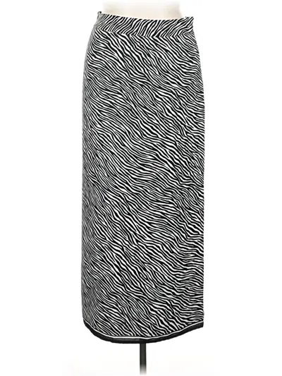 Pre-owned Liz Claiborne Collection Casual Skirt In Gray