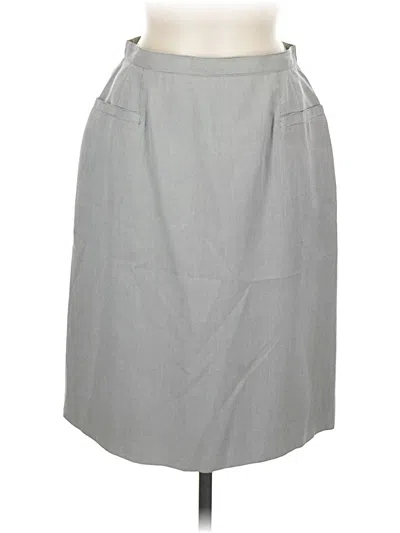 Pre-owned Liz Claiborne Collection Casual Skirt In Gray