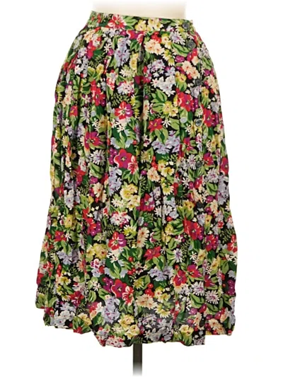 Pre-owned Liz Claiborne Collection Casual Skirt In Green