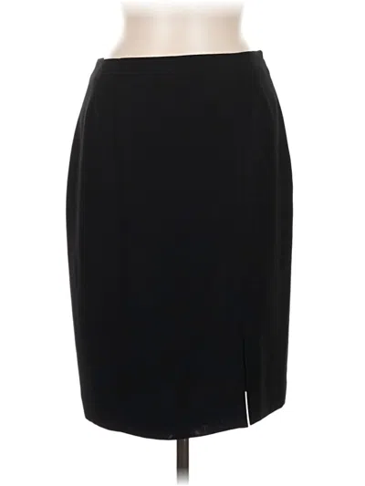 Pre-owned Liz Claiborne Collection Formal Skirt In Black