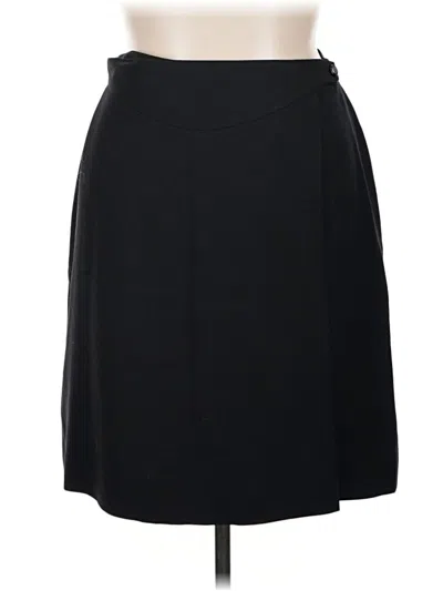 Pre-owned Liz Claiborne Collection Formal Skirt In Black